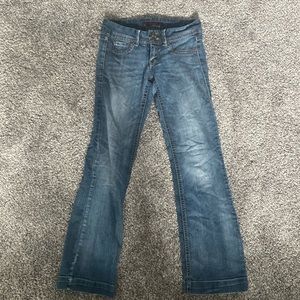 Denim low rise jeans. Size 3